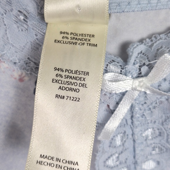 Womens Top Large Babydoll Y2K Butterfly Coquette Fairy Feminine Floral Lace Cami - Picture 6 of 8